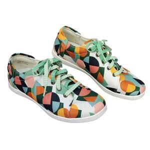 RARE Chaco Women's Size 7 Colorful Geometric Sneakers "SAMPLE" Fun Multicolor